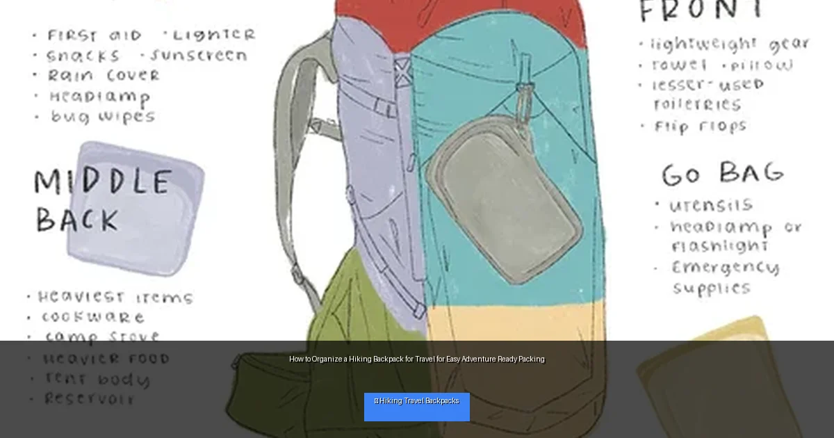 How to Organize a Hiking Backpack for Travel for Easy Adventure Ready Packing