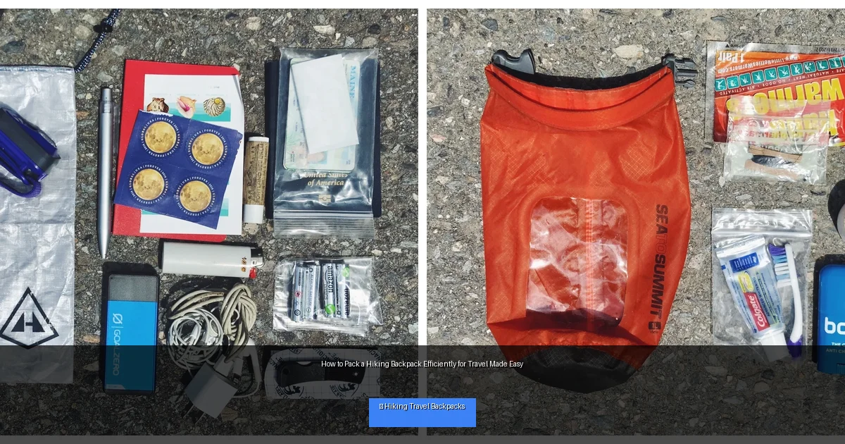 How to Pack a Hiking Backpack Efficiently for Travel Made Easy