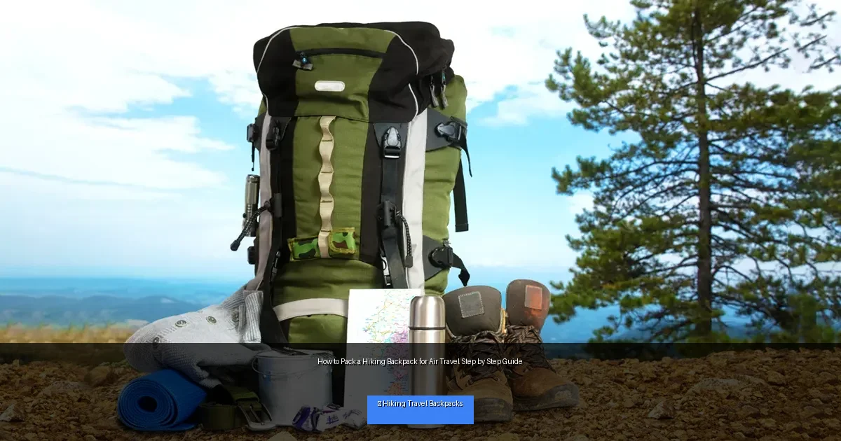 How to Pack a Hiking Backpack for Air Travel Step by Step Guide
