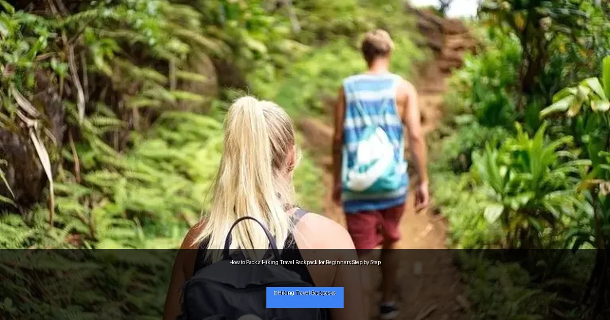 How to Pack a Hiking Travel Backpack for Beginners Step by Step