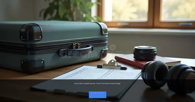 How to Pack Headphones for Travel Checklist to Avoid Damage