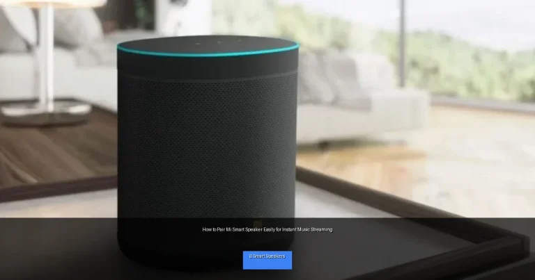 How to Pair Mi Smart Speaker Easily for Instant Music Streaming