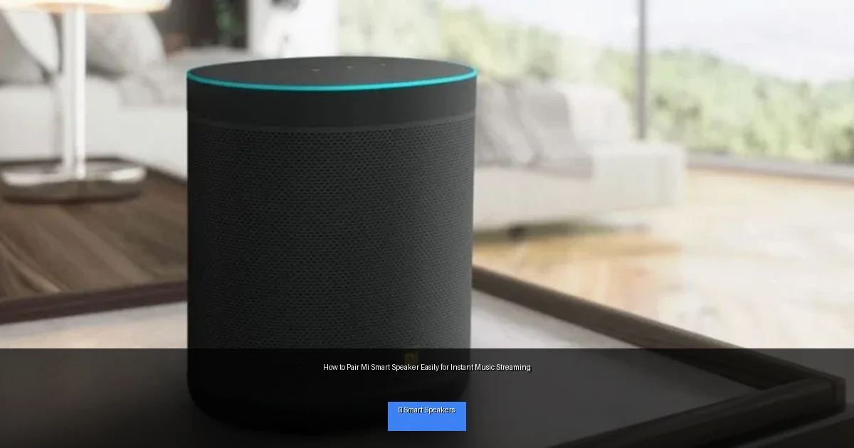 How to Pair Mi Smart Speaker Easily for Instant Music Streaming