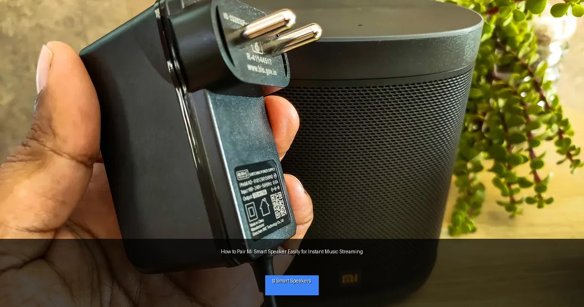 How to Pair Mi Smart Speaker Easily for Instant Music Streaming