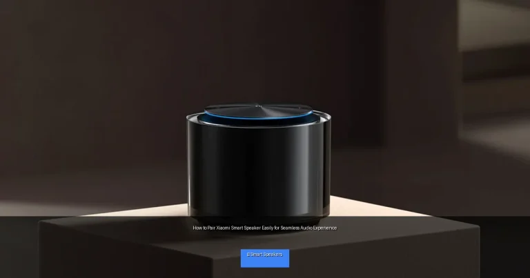 How to Pair Xiaomi Smart Speaker Easily for Seamless Audio Experience