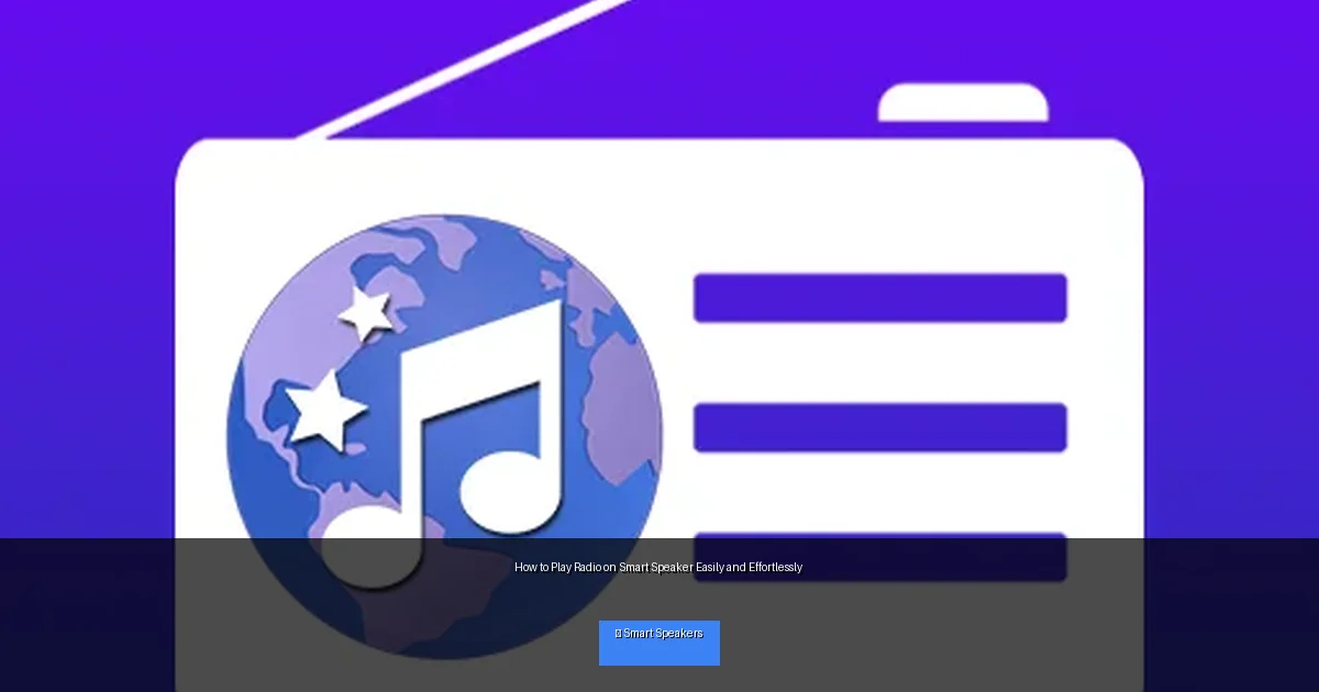 How to Play Radio on Smart Speaker Easily and Effortlessly