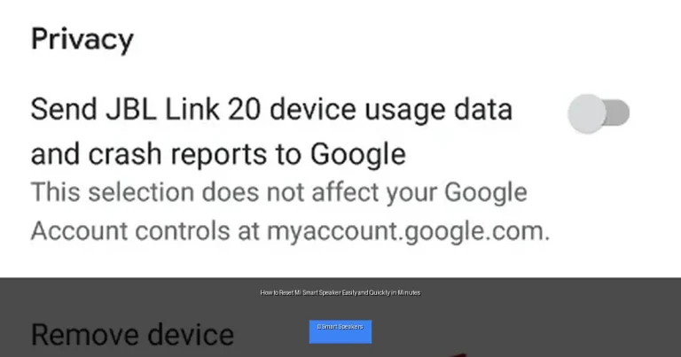 How to Reset Mi Smart Speaker Easily and Quickly in Minutes