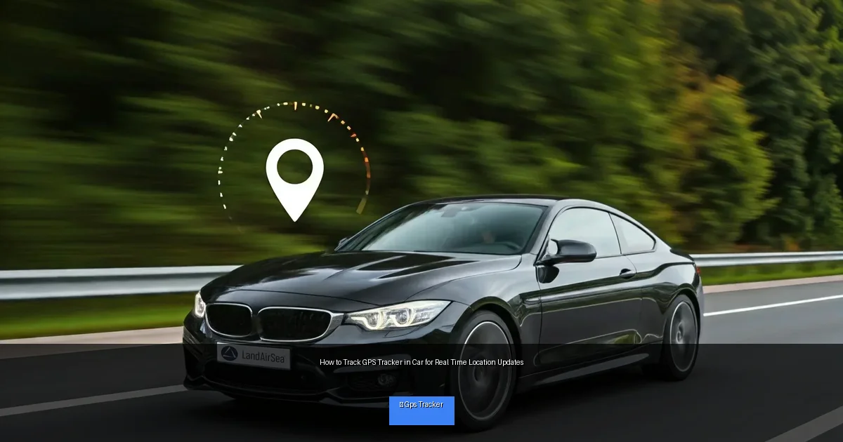 How to Track GPS Tracker in Car for Real Time Location Updates