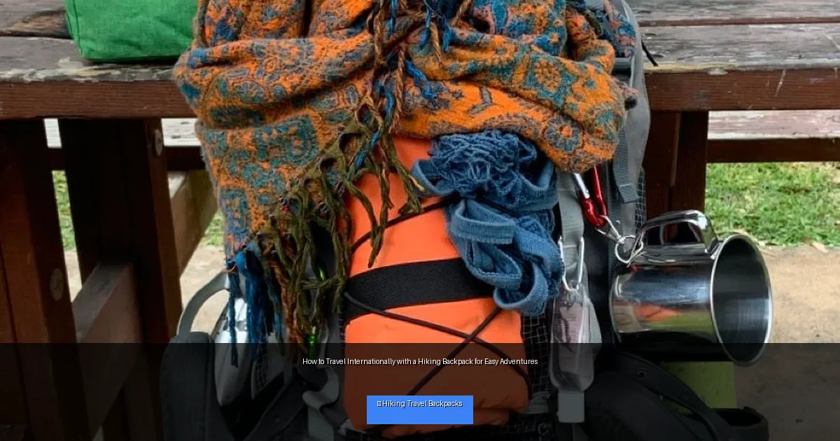 How to Travel Internationally with a Hiking Backpack for Easy Adventures