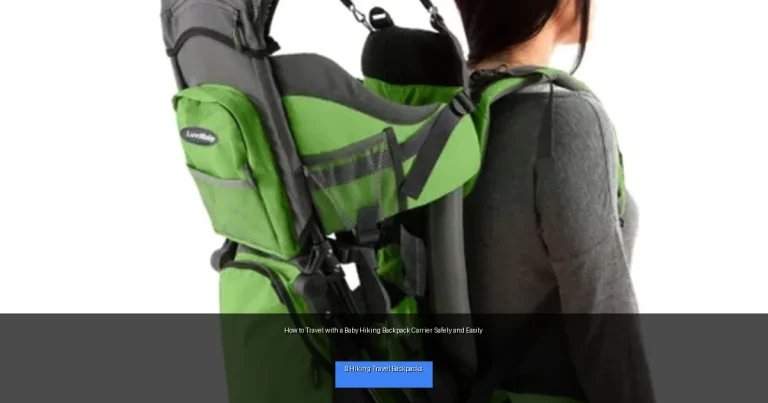 How to Travel with a Baby Hiking Backpack Carrier Safely and Easily