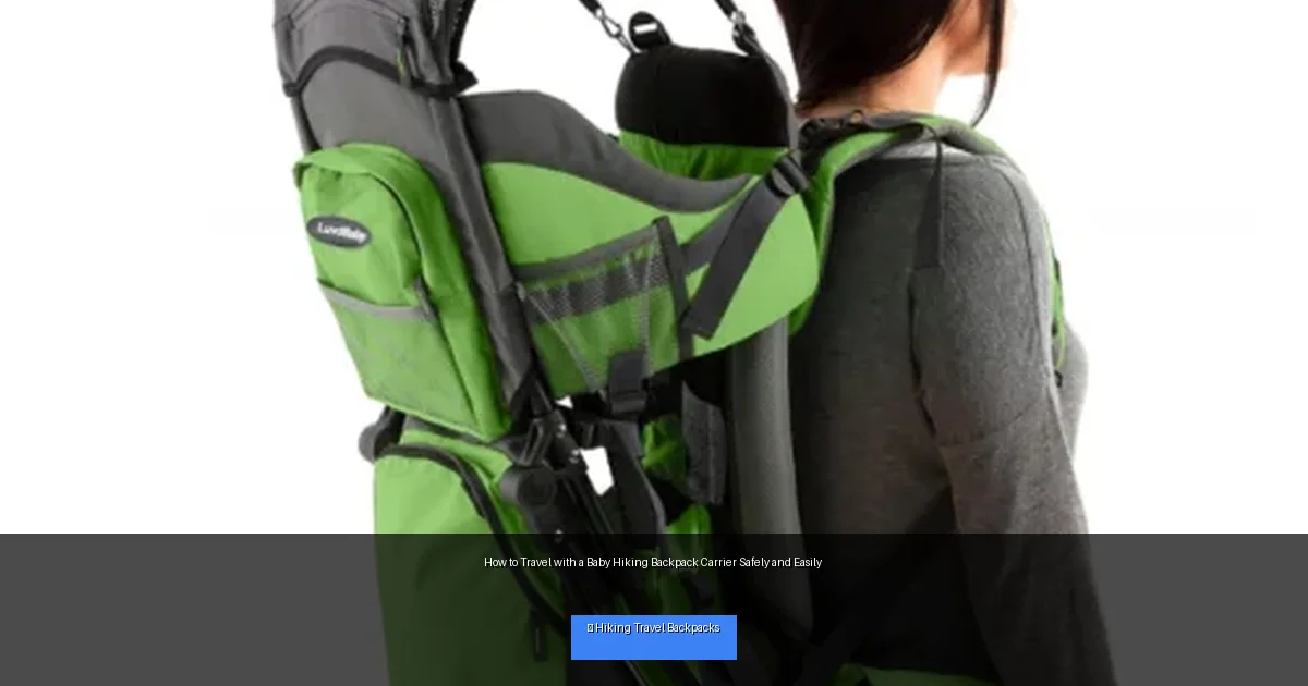 How to Travel with a Baby Hiking Backpack Carrier Safely and Easily