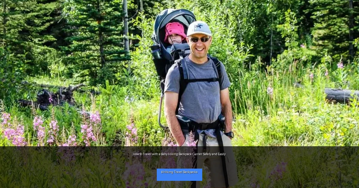 How to Travel with a Baby Hiking Backpack Carrier Safely and Easily