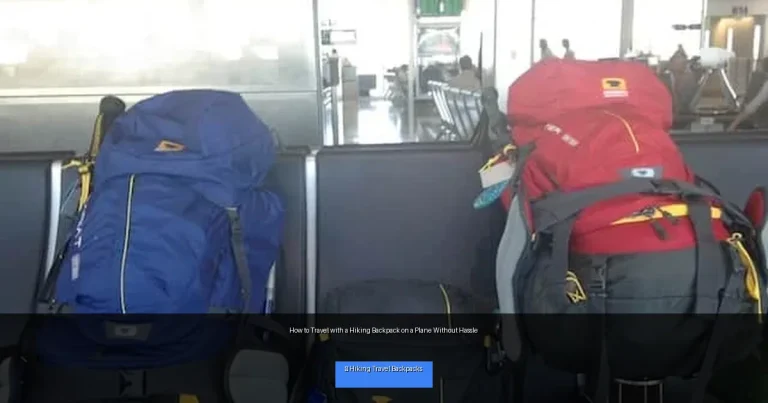 How to Travel with a Hiking Backpack on a Plane Without Hassle