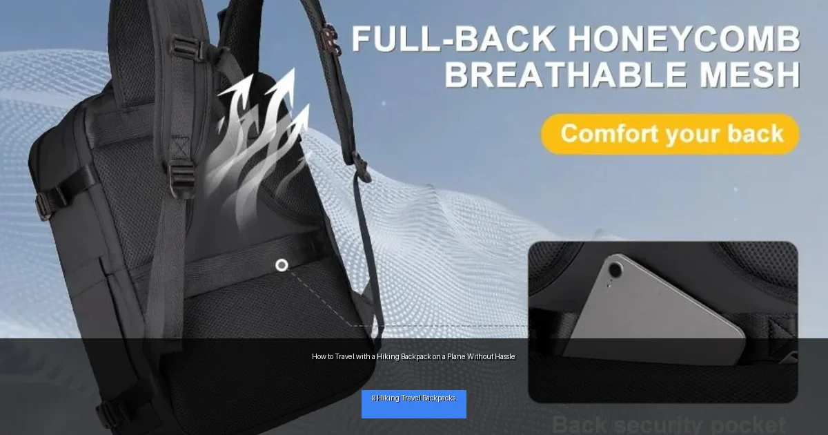 How to Travel with a Hiking Backpack on a Plane Without Hassle