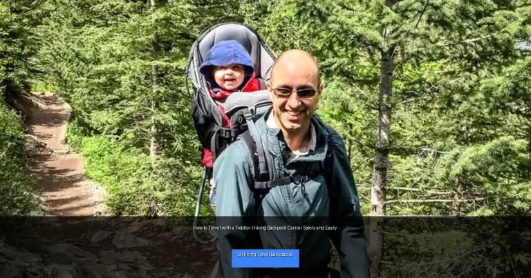 How to Travel with a Toddler Hiking Backpack Carrier Safely and Easily
