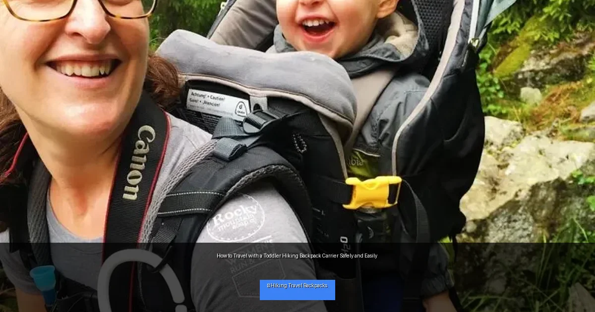 How to Travel with a Toddler Hiking Backpack Carrier Safely and Easily