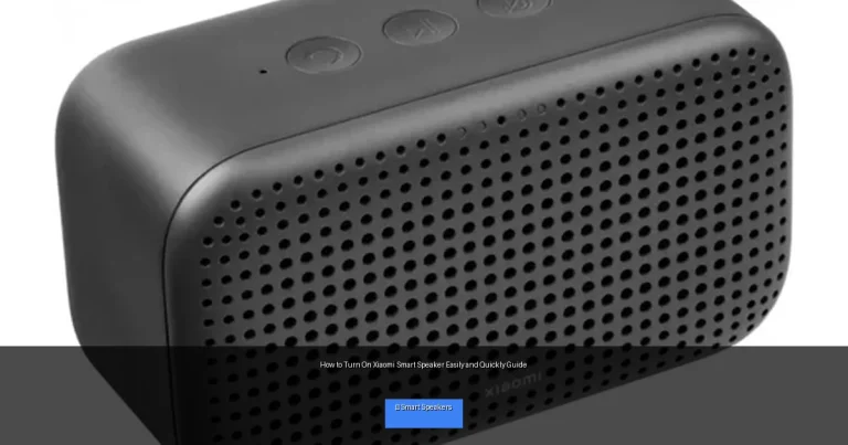 How to Turn On Xiaomi Smart Speaker Easily and Quickly Guide