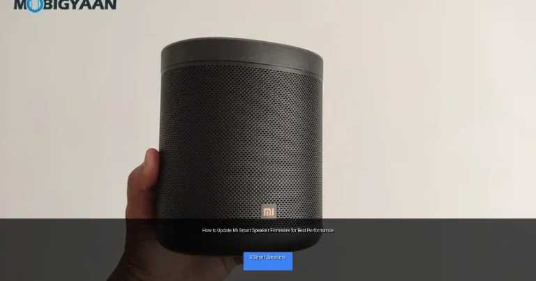 How to Update Mi Smart Speaker Firmware for Best Performance