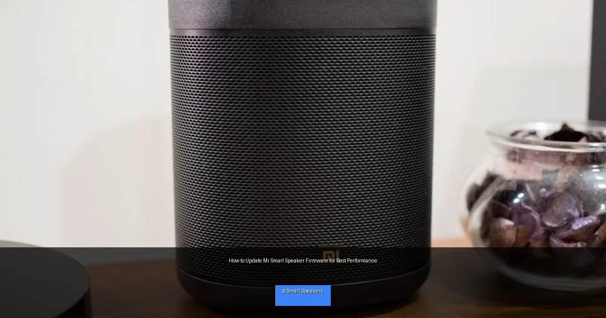 How to Update Mi Smart Speaker Firmware for Best Performance