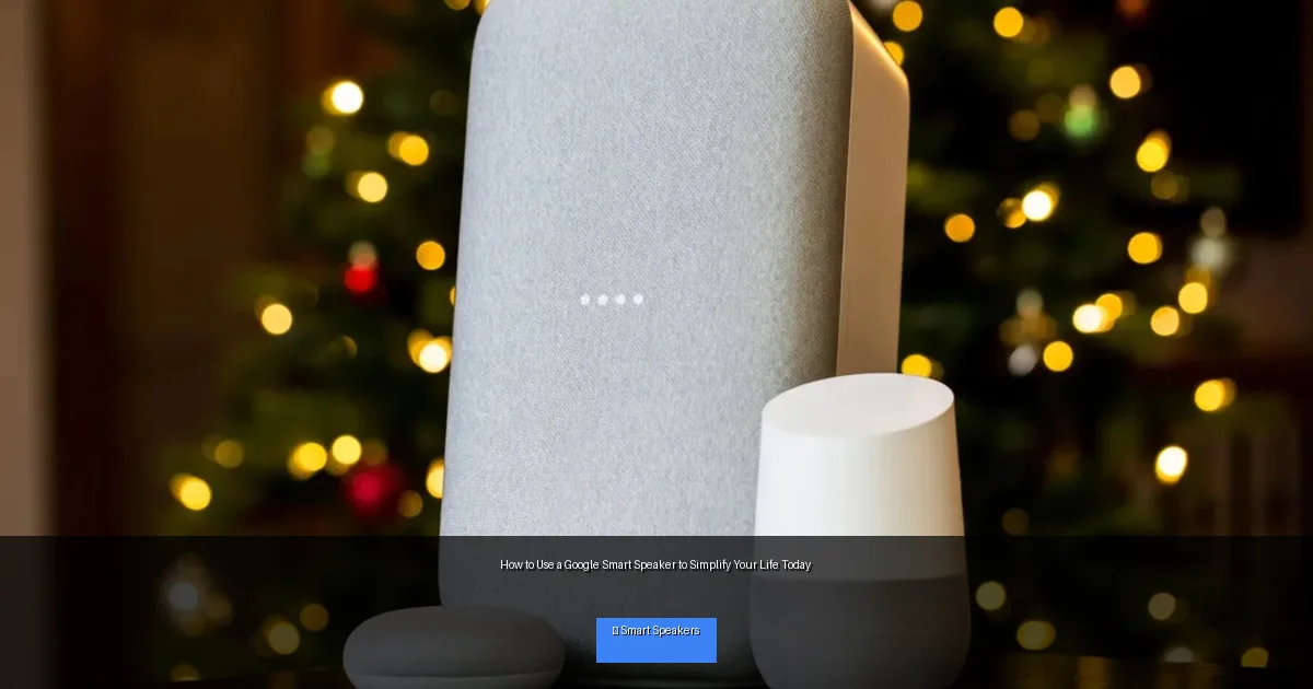 How to Use a Google Smart Speaker to Simplify Your Life Today