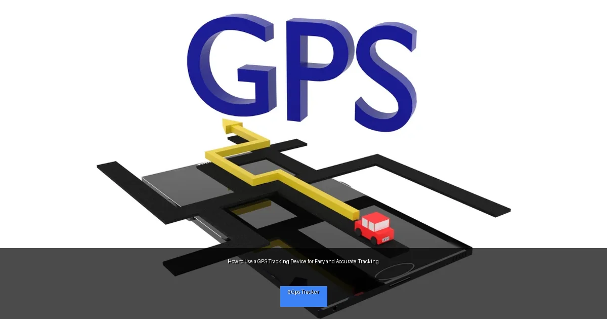 How to Use a GPS Tracking Device for Easy and Accurate Tracking