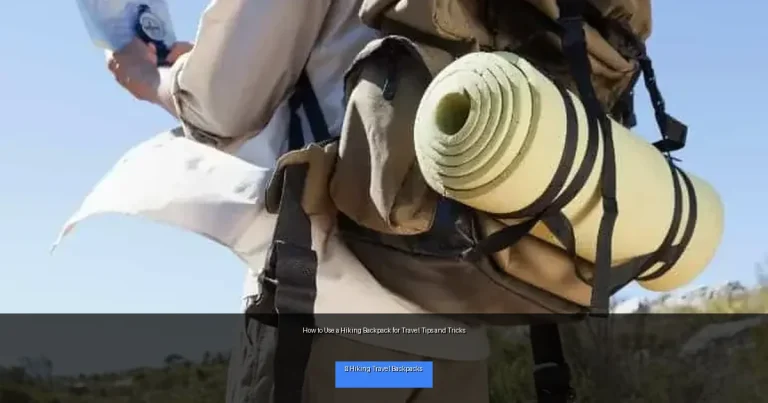 How to Use a Hiking Backpack for Travel Tips and Tricks