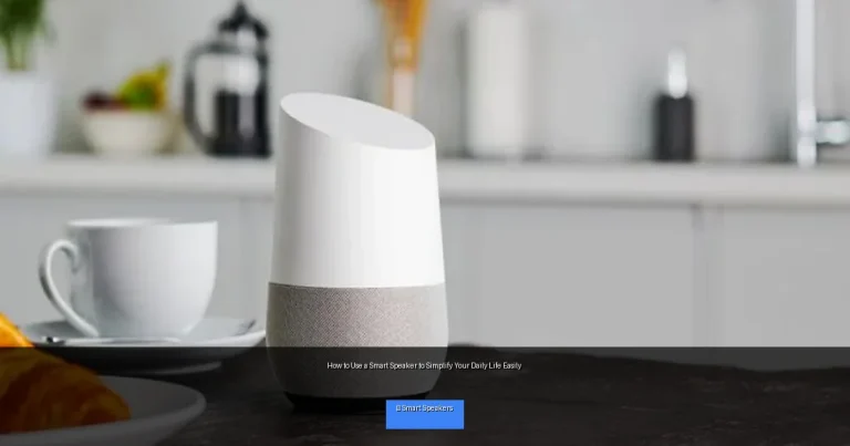 How to Use a Smart Speaker to Simplify Your Daily Life Easily