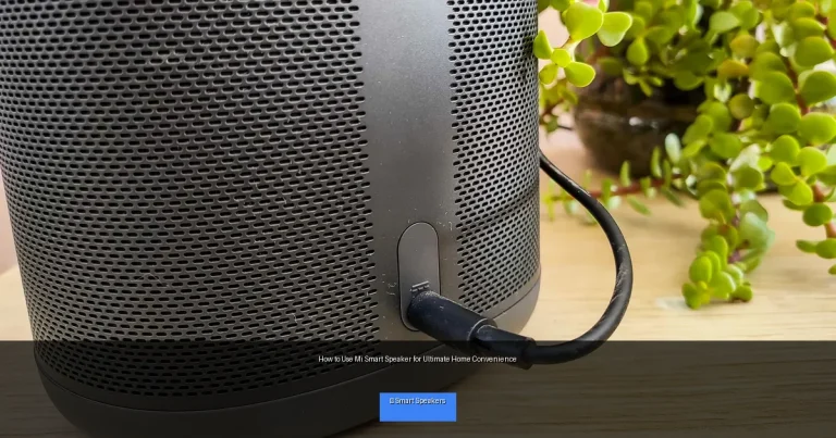 How to Use Mi Smart Speaker for Ultimate Home Convenience