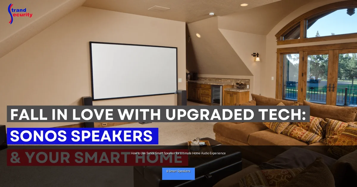 How to Use Sonos Smart Speaker for Ultimate Home Audio Experience