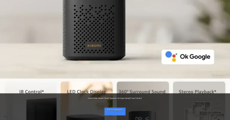 How to Use Xiaomi Smart Speaker for Easy Hands Free Control