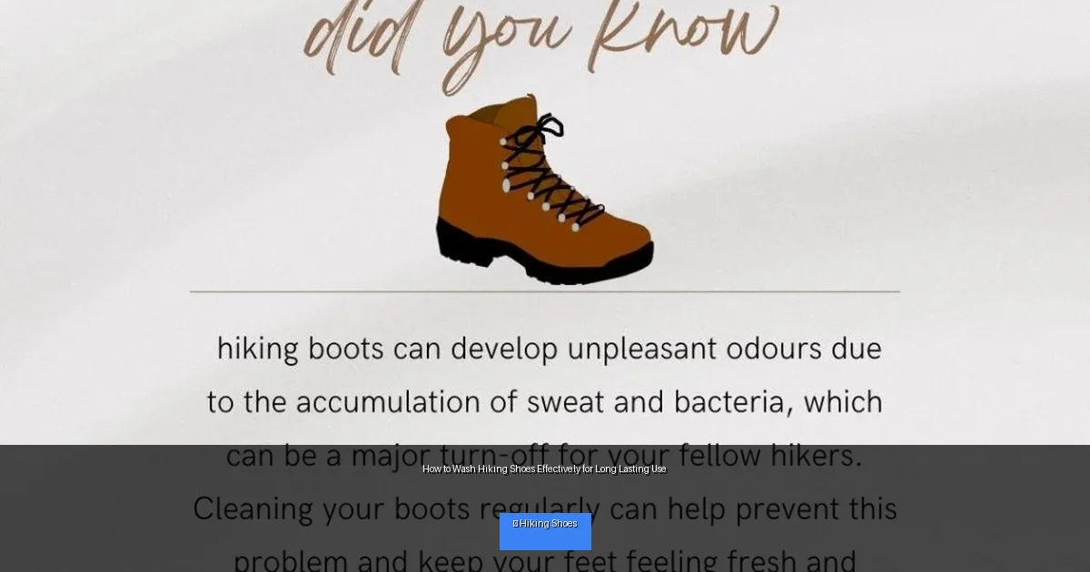 How to Wash Hiking Shoes Effectively for Long Lasting Use