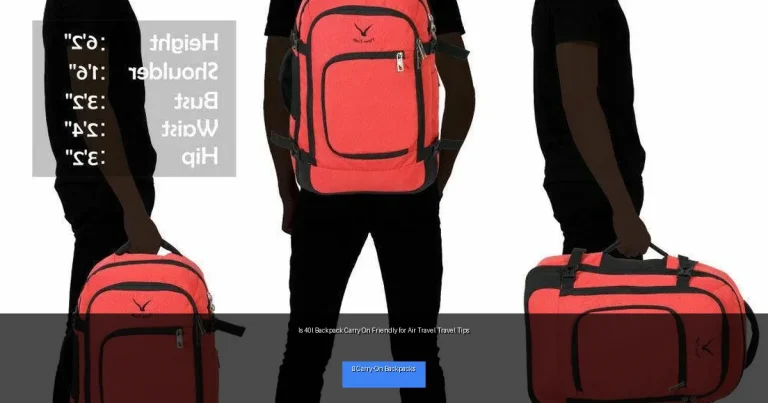 Is 40l Backpack Carry On Friendly for Air Travel Travel Tips