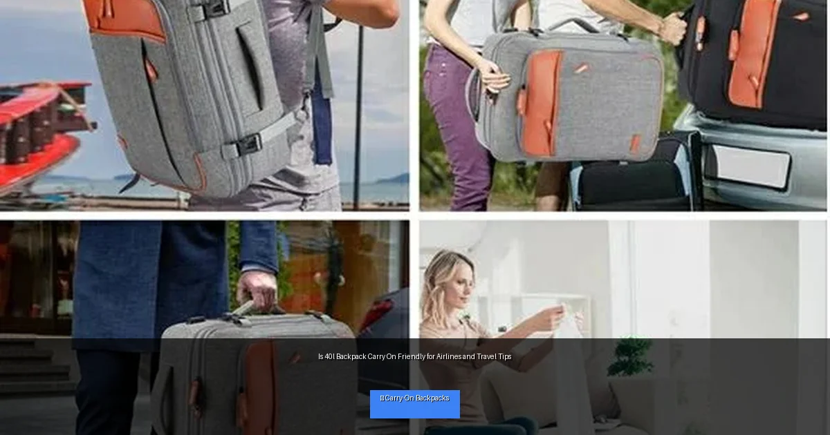 Is 40l Backpack Carry On Friendly for Airlines and Travel Tips