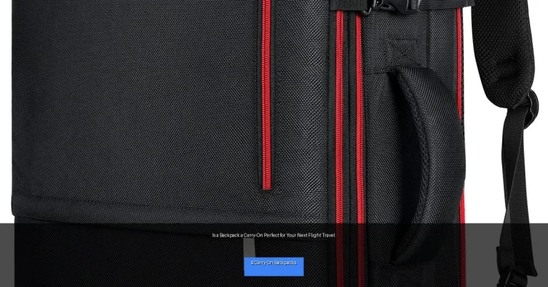 Is a Backpack a Carry-On Perfect for Your Next Flight Travel