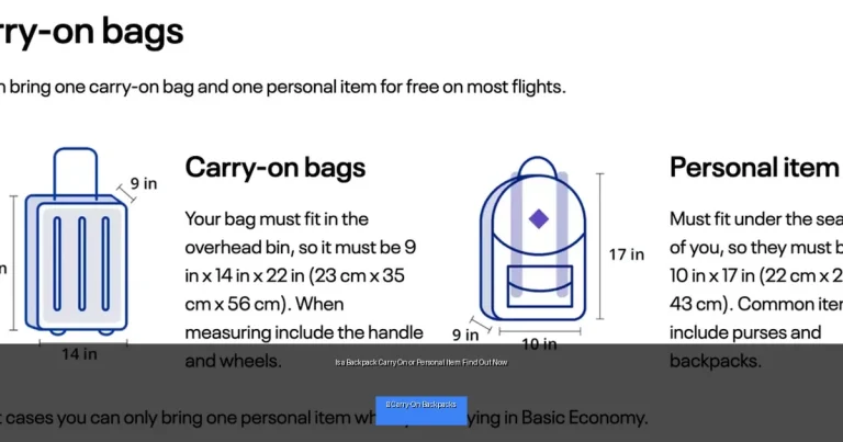 Is a Backpack Carry On or Personal Item Find Out Now