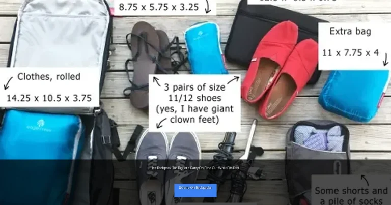 Is a Backpack Too Big for a Carry On Find Out What Fits Best