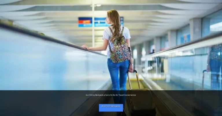 Is a Hiking Backpack a Carry On for Air Travel Convenience