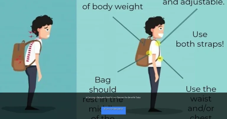 Is Carrying a Backpack Good for You Discover the Benefits Today