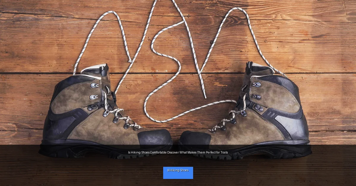 Is Hiking Shoes Comfortable Discover What Makes Them Perfect for Trails