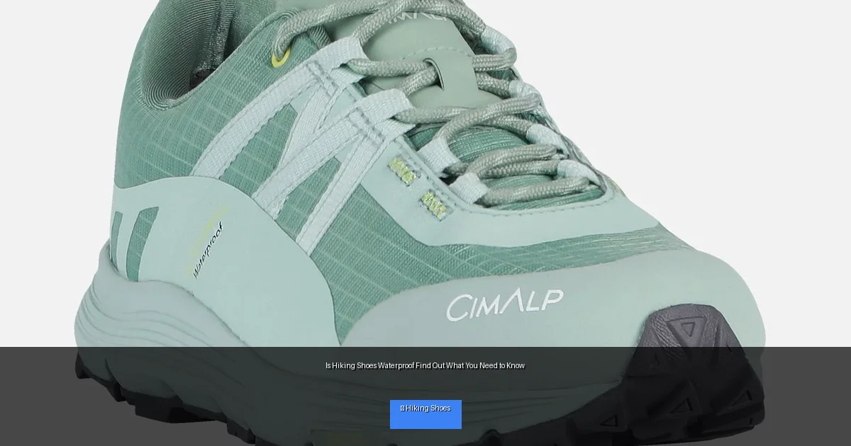 Is Hiking Shoes Waterproof Find Out What You Need to Know