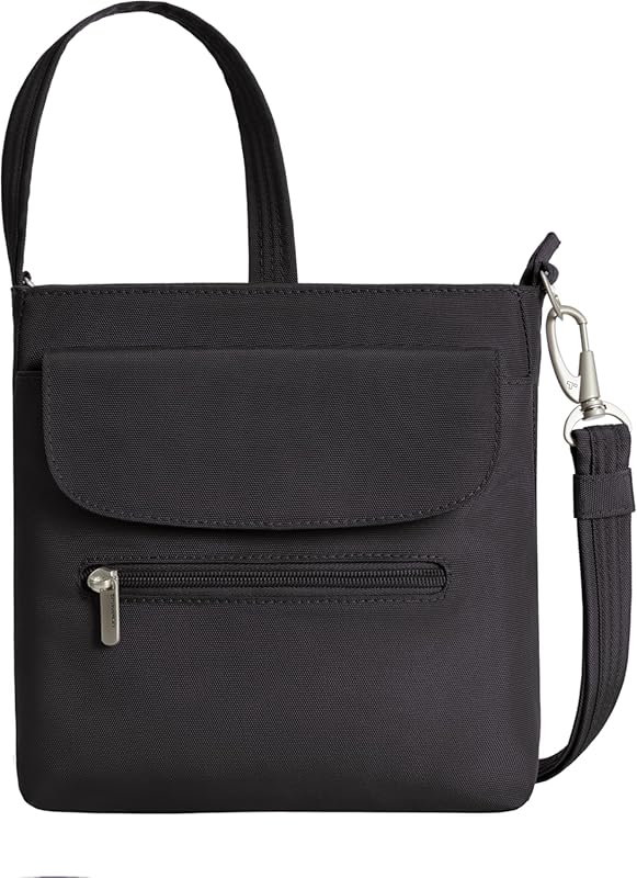 Travelon Compact Anti-Theft Classic Mini Shoulder Bag for Everyday Use