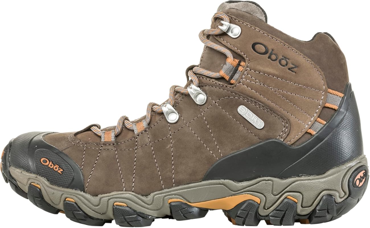 Oboz Men's Bridger Mid B-DRY Waterproof Hiking Boot with Supportive Mi
