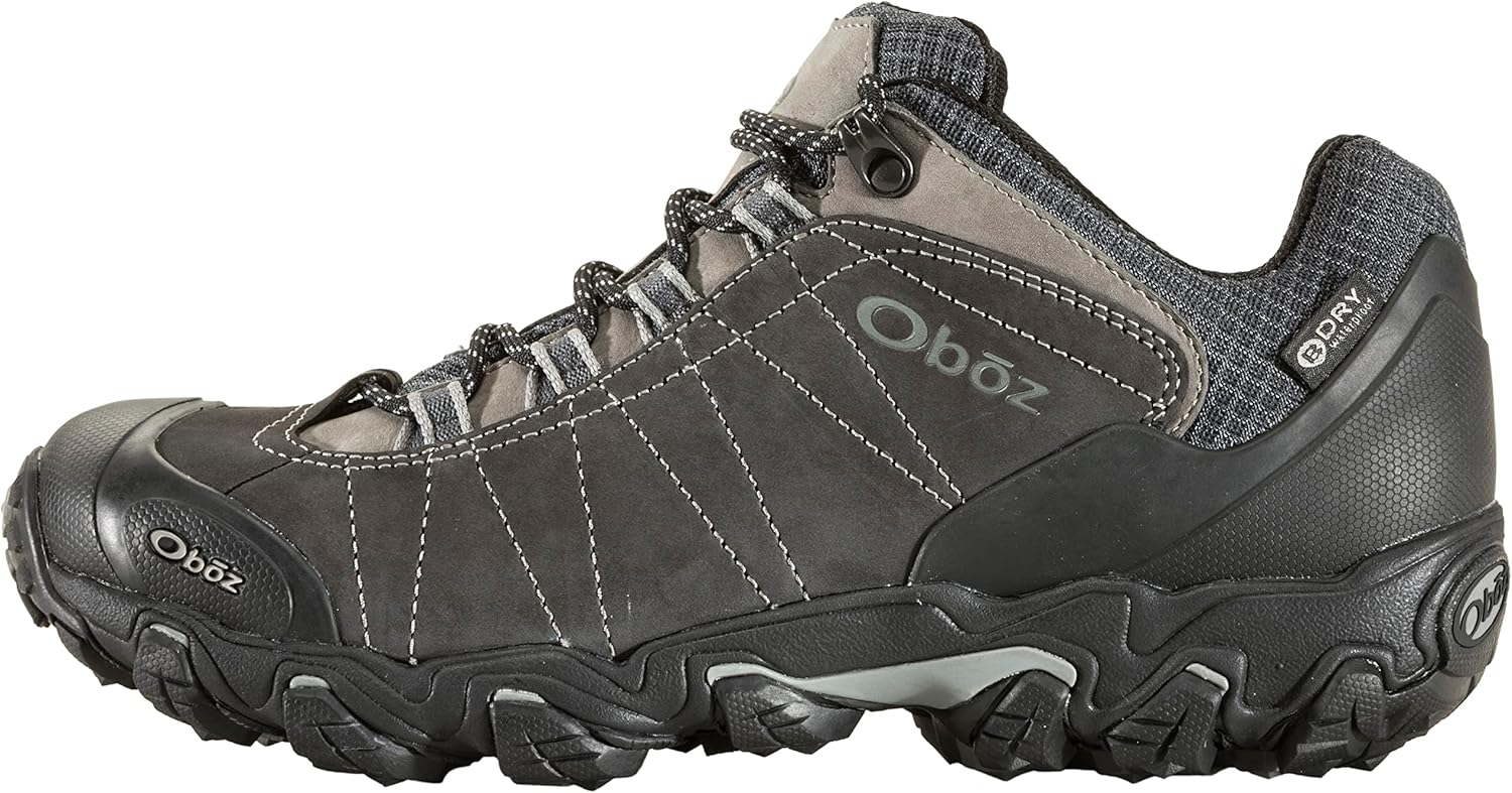 Oboz Men's Bridger Low B-DRY Waterproof Hiking Shoe with Durable Prote