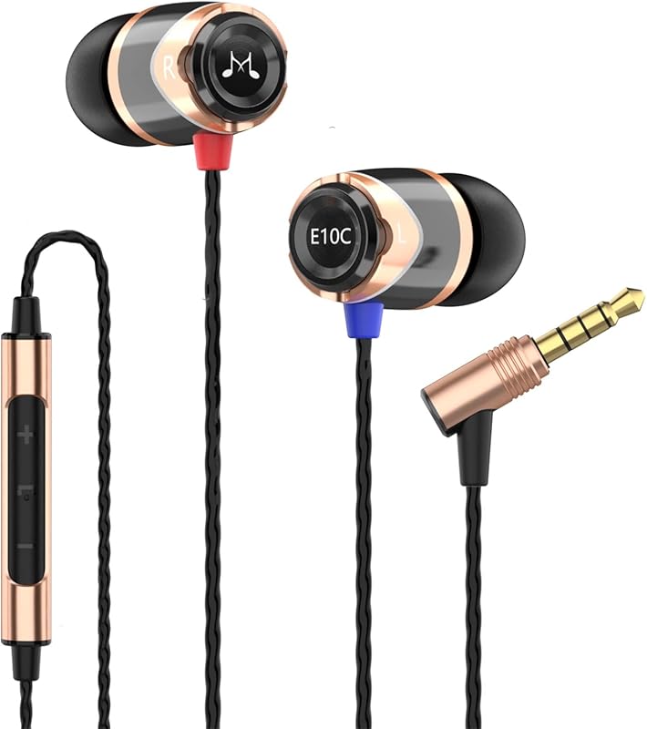 SoundMAGIC E10C Wired Earbuds with Microphone, HiFi Stereo, Noise Isol