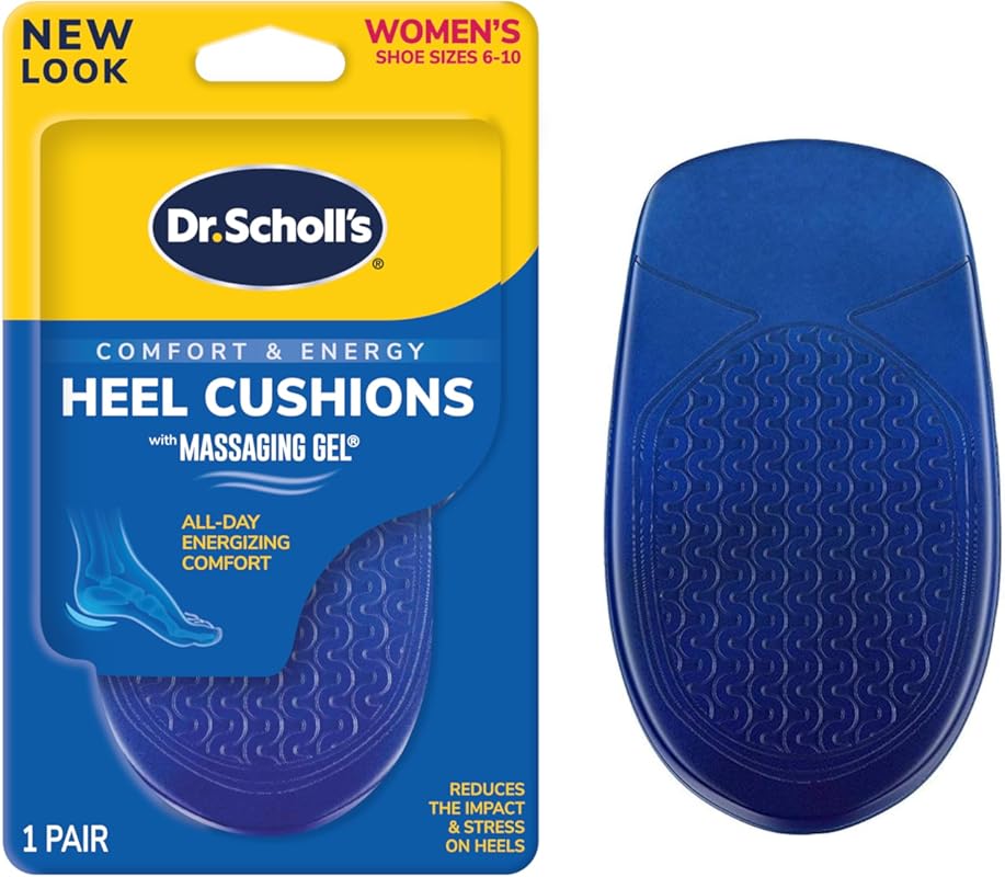 Dr. Scholl's Heel Cushions with Massaging Gel for All-Day Shock Absorp