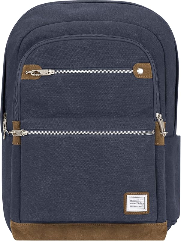 Travelon Heritage Anti-Theft Backpack with Secure Compartments for Eve