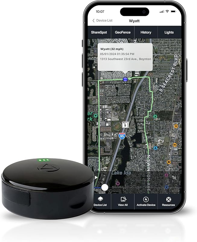 LandAirSea 54 Magnetic Waterproof GPS Tracker with Long Battery Life, 