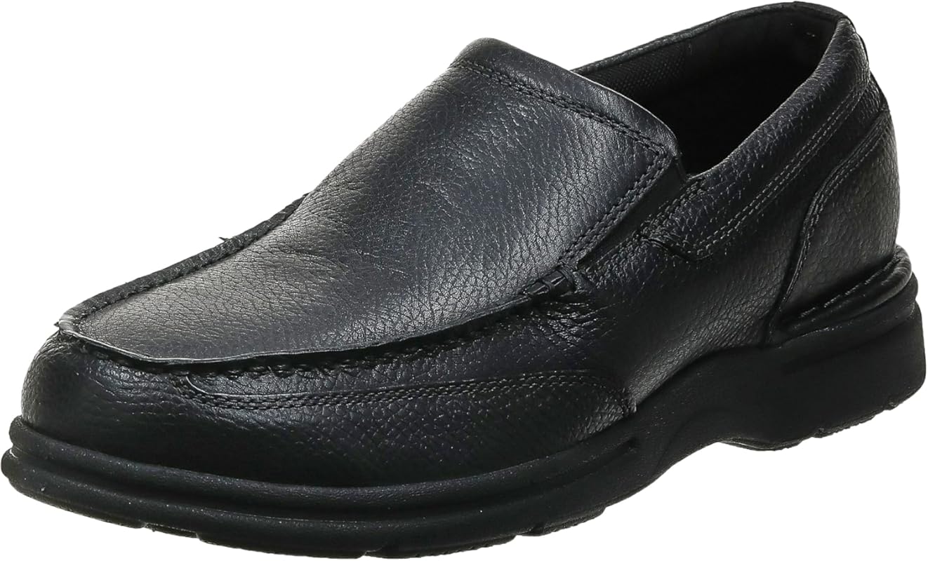 Rockport Men's Eureka Plus Slip-On Loafers with Comfortable Fit and Du