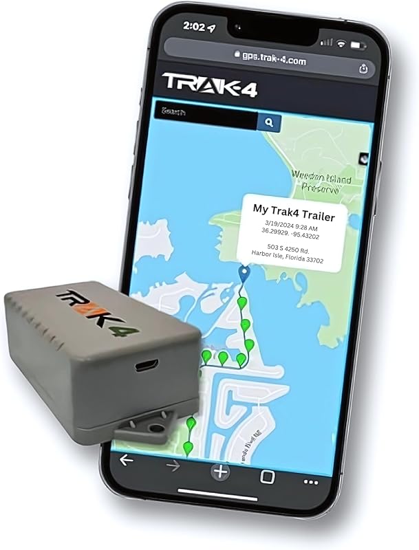 Trak-4 GPS Tracker for Vehicles and Equipment with Long Battery Life,