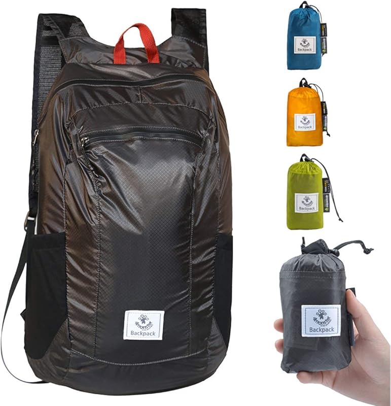 4Monster Water Resistant Lightweight Hiking Daypack, Packable Backpack